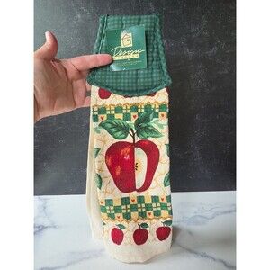 Design Cottage Red Apple Kitchen Hand Towel New Vintage